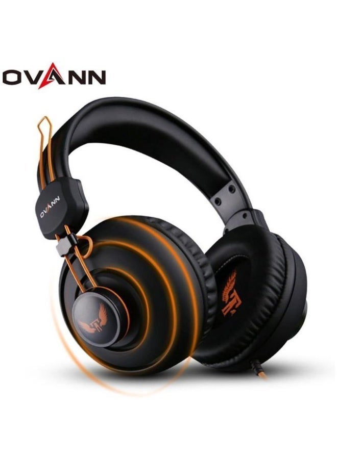 OVANN X7 Pro Gaming Stereo Headset – High-Fidelity Audio, Rotatable Noise-Canceling Mic, & Ergonomic Design